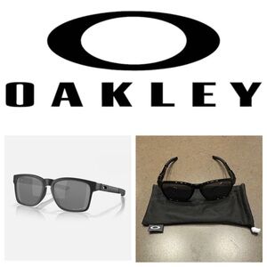 NEW OAKLEY Catalyst® (Low Bridge Fit) Black Iridium Lenses, Polished Black Frame